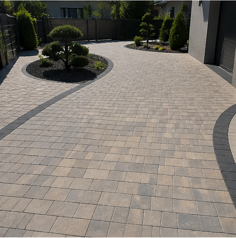 Terrassenunterbau - Pflasterarbeiten Referenzbild